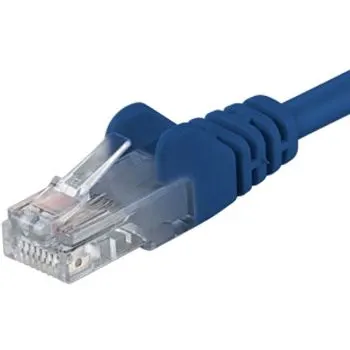 PremiumCord Patch kábel UTP CAT6, 7 m, modrá